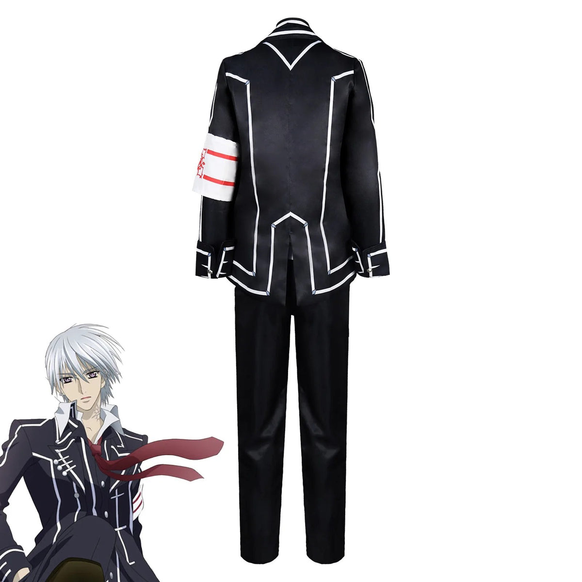 Vampire Knight Cross Academy Day Night Class Yuki Zero Cosplay Costume Uniform