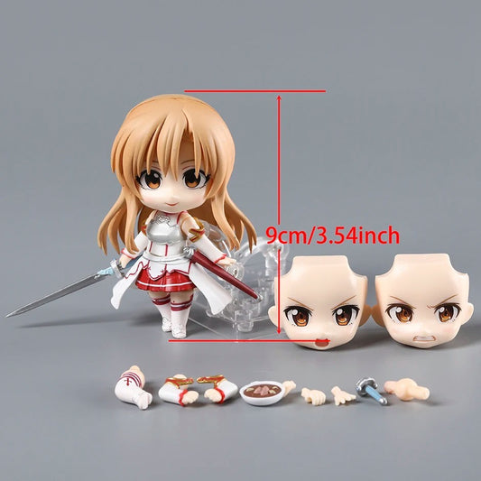 Sword Art Online Asuna 1669 10cm Action Figure Nendoroid Style Anime Model Boxed