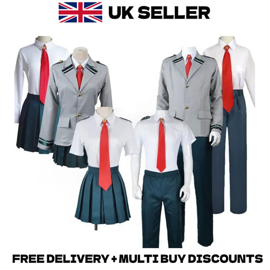 My Hero Academia UA High School Uniform Cosplay Costume Blazer Male Female Set