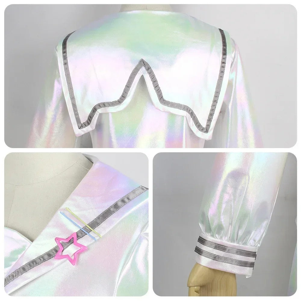 NEEDY STREAMER OVERLOAD KAngel Cosplay Costume Full Set Wig Halloween Outfit