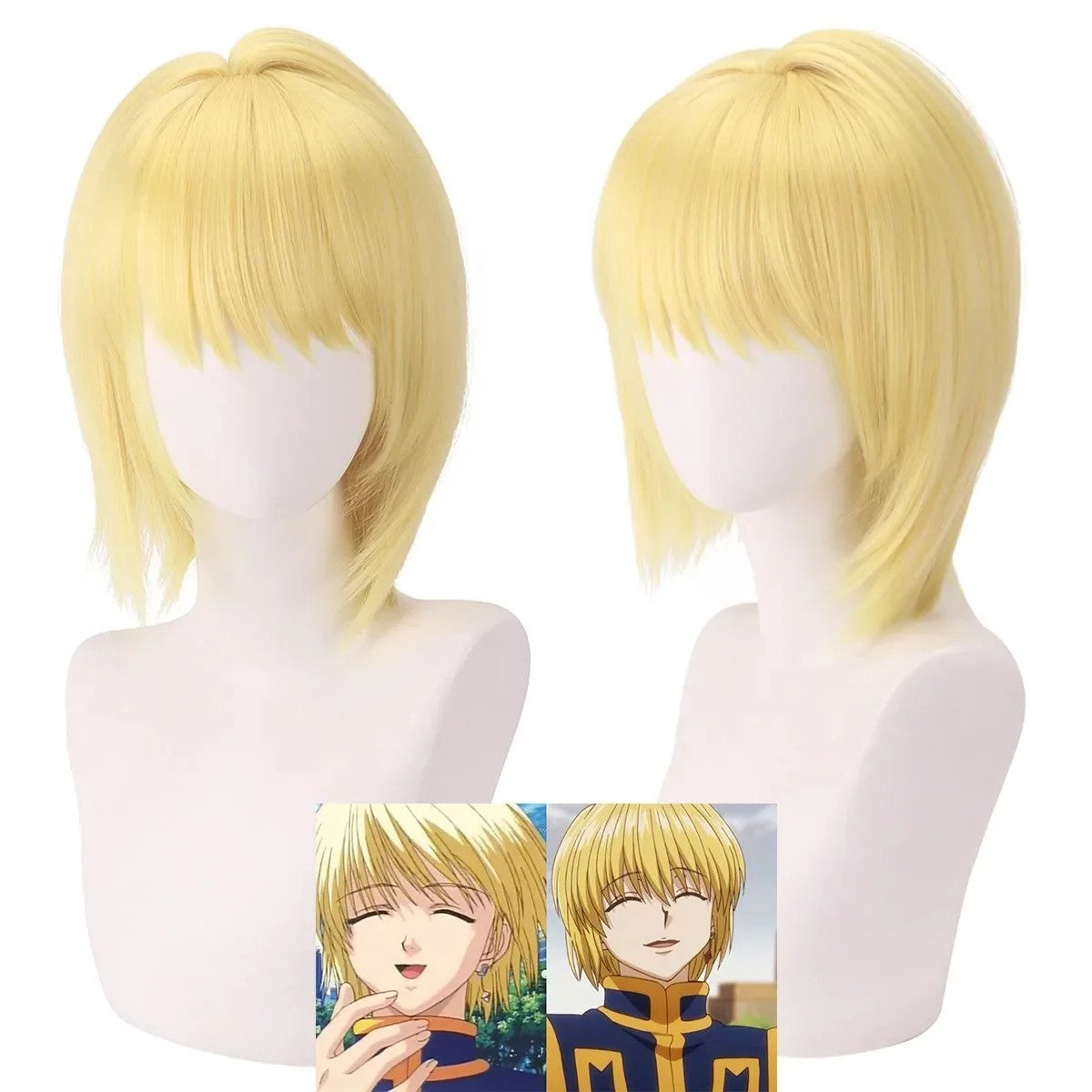 Hunter x Hunter Kurapika Cosplay Costume Full Set Wig Chains Anime Halloween