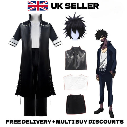 My Hero Academia Dabi Cosplay Costume Full Set Wig Toya Todoroki Coat Outfit