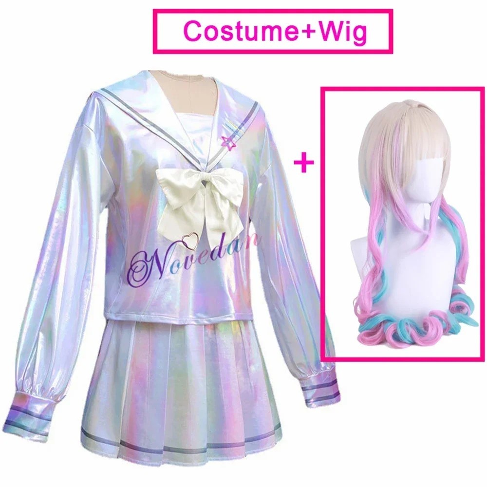NEEDY STREAMER OVERLOAD KAngel Cosplay Costume Full Set Wig Halloween Outfit