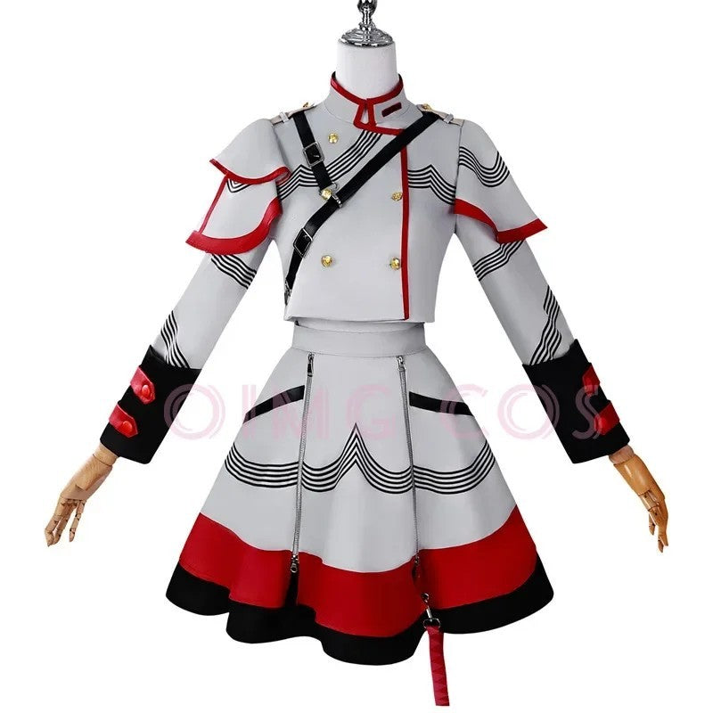 Synthesizer V Kasane Teto Cosplay Costume Full Set Wig Halloween Outfit