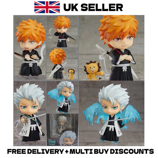 10cm Ichigo Kurosaki Toshiro Hitsugaya Nendoroid Action Figures Anime Model Box