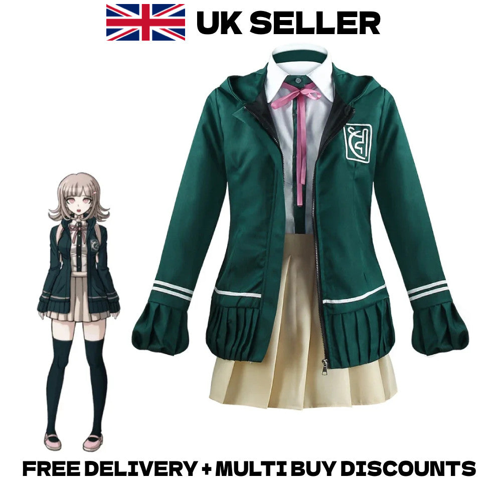 Danganronpa 2 Chiaki Nanami Cosplay Costume Full Set Halloween Outfit Anime