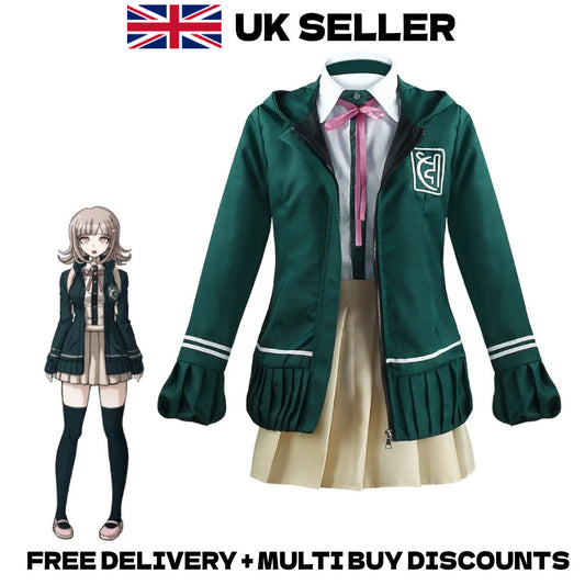 Danganronpa 2 Chiaki Nanami Cosplay Costume Full Set Halloween Outfit Anime