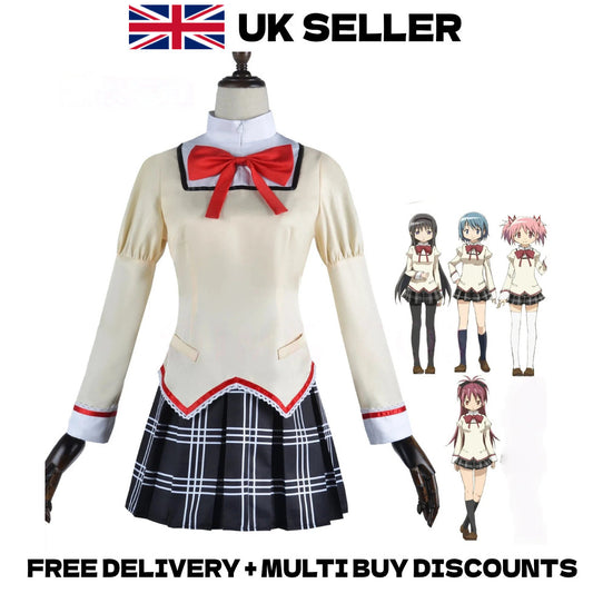 Puella Magi Madoka Magica Cosplay Uniform Anime Madoka Homura Full Set Halloween