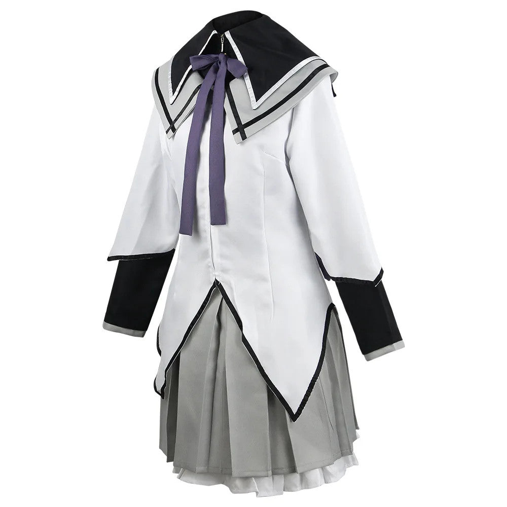 Madoka Magica Homura Akemi Cosplay Costume Full Set Wig Anime Halloween Merch