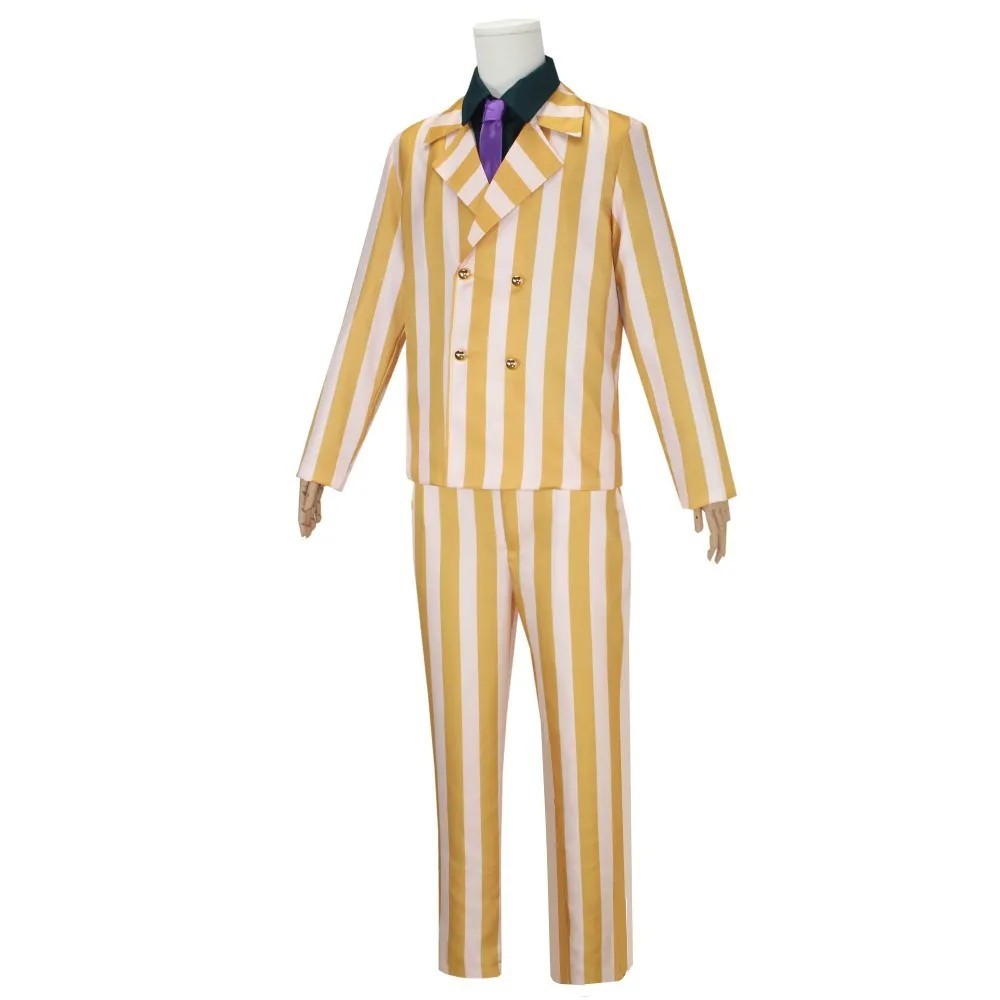 Kizaru Borsalino Cosplay Costume Admiral Full Set Cloak Yellow Suit Halloween