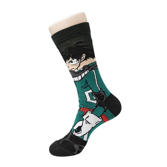 My Hero Academia Cosplay Socks Anime Warm Socks Deku Bakugo Todoroki All Might