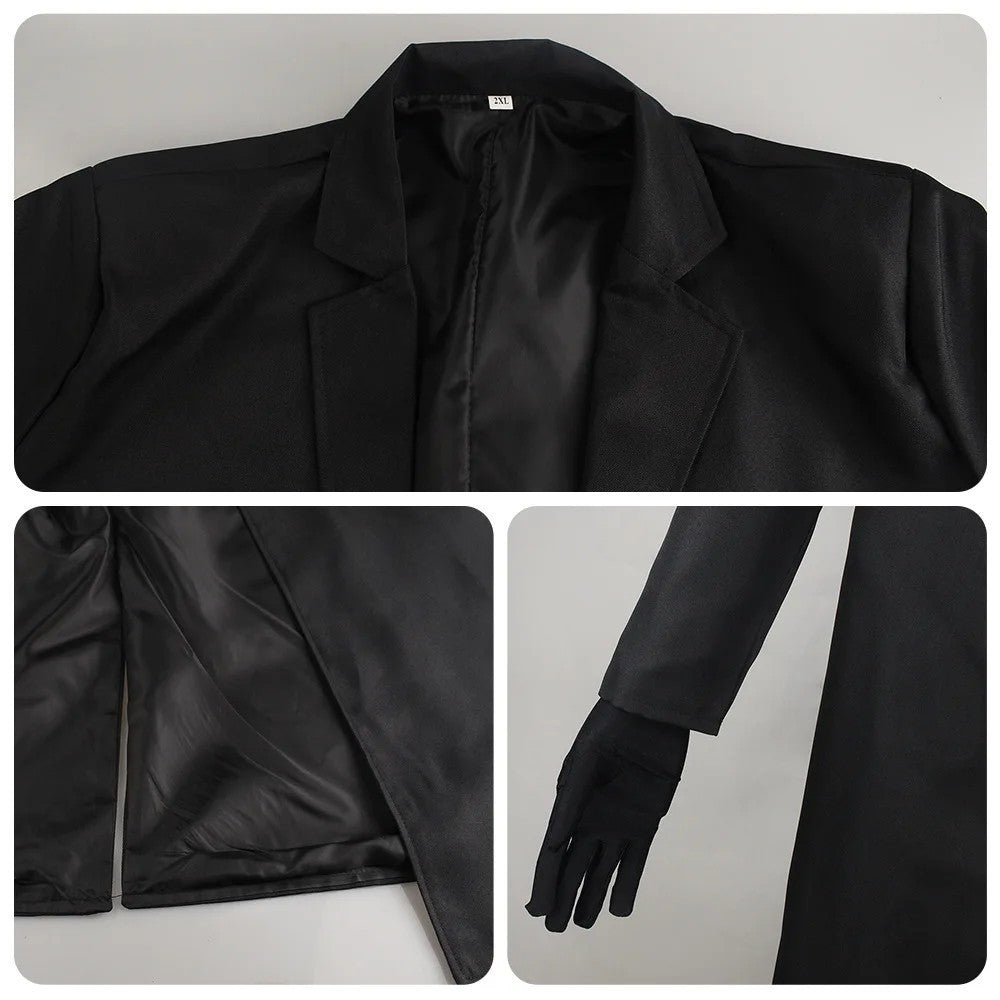 Bungo Stray Dogs Osamu Dazai Cosplay Costume Port Mafia Black Suit Trench Coat