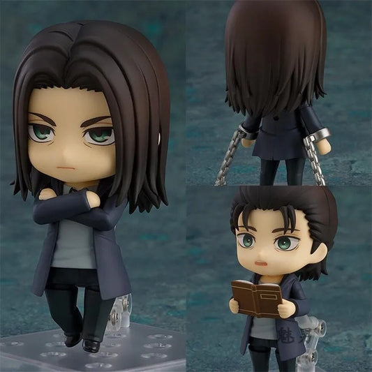 Attack on Titan Nendoroid Action Figures 10cm Eren Mikasa Levi Hange Erwin Cute