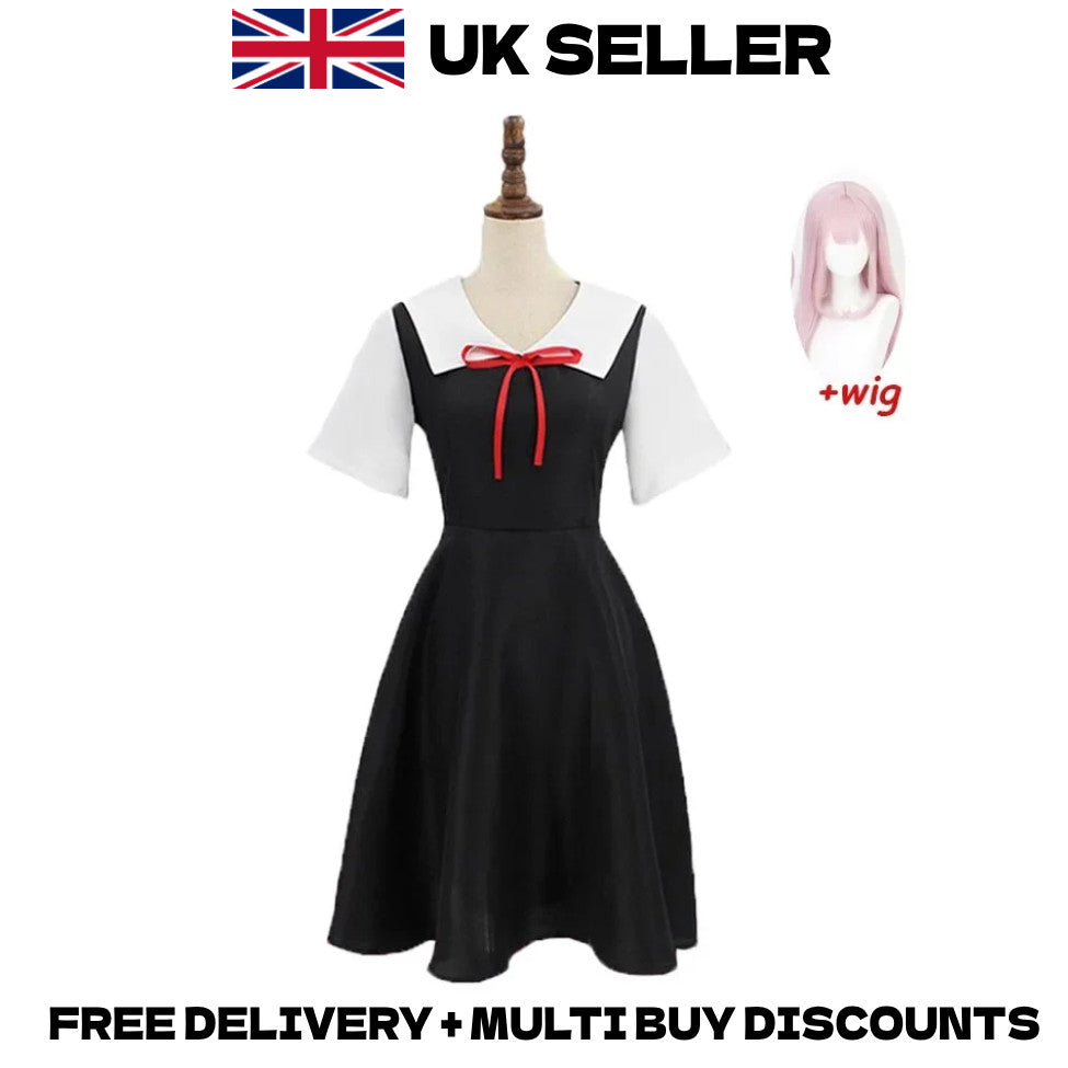Kaguya-sama: Love Is War Chika Fujiwara Cosplay Full Set Wig Halloween Outfit