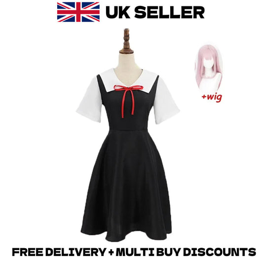 Kaguya-sama: Love Is War Chika Fujiwara Cosplay Full Set Wig Halloween Outfit