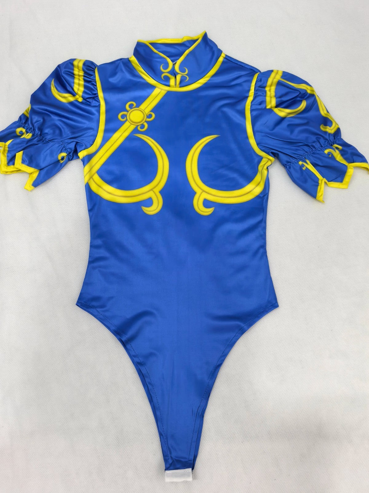 Street Fighter Chun-Li Cosplay Costume Full Set Blue Dress Halloween Outfit
