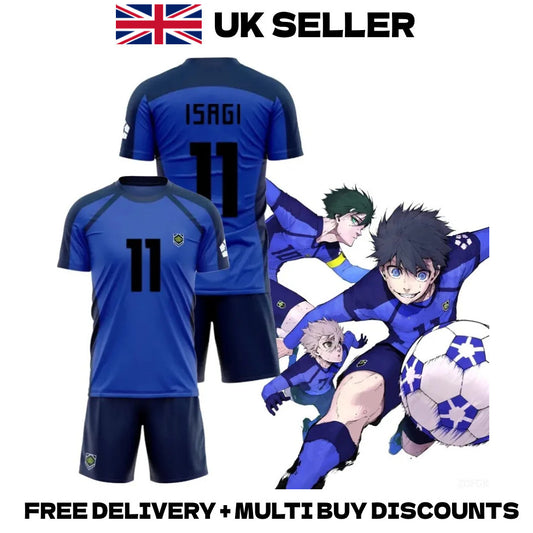 Blue Lock Team Z T-Shirt + Shorts Full Set Isagi Bachira Nagi Football Anime Top
