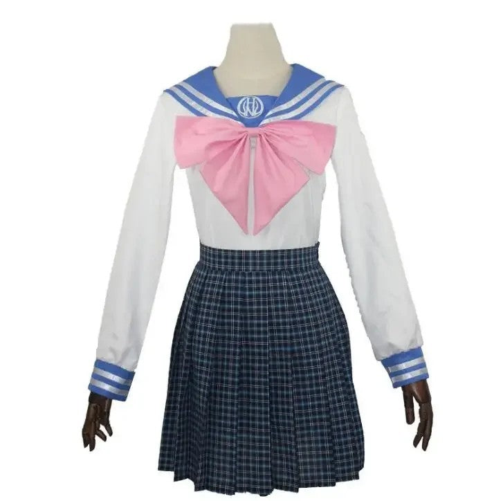 Danganronpa Sayaka Maizono Cosplay Costume Full Set Wig Halloween Outfit Anime