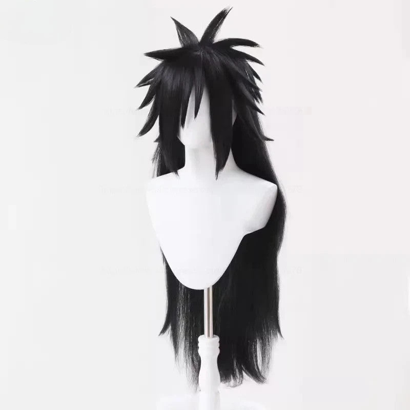 Naruto Shippuden Madara Uchiha Cosplay Wig Black White Anime Halloween Hair