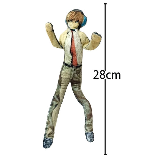 Death Note Funny Movable Plush L Light Yagami Abstract Model Action Figure 28cm
