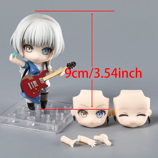BanG Dream Raana Kaname 10cm Nendoroid Action Figure Guitar Model Boxed #2855