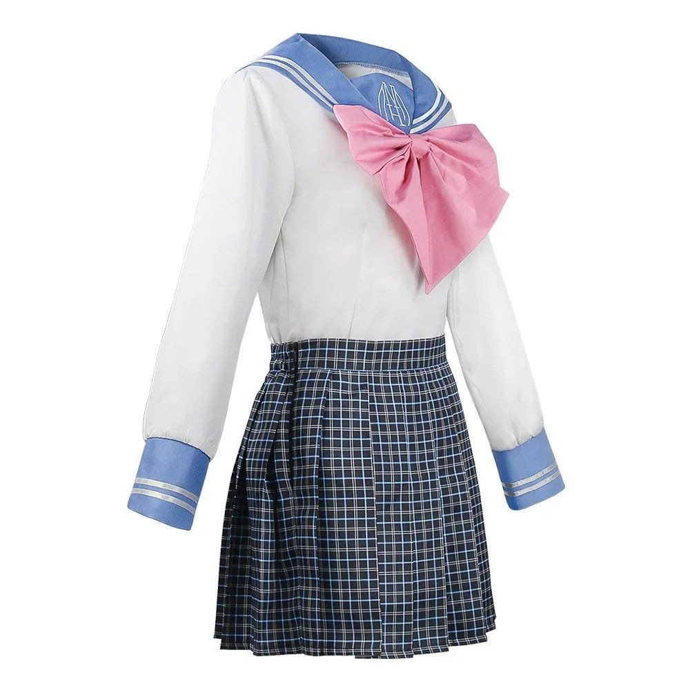 Danganronpa Sayaka Maizono Cosplay Costume Full Set Wig Halloween Outfit Anime