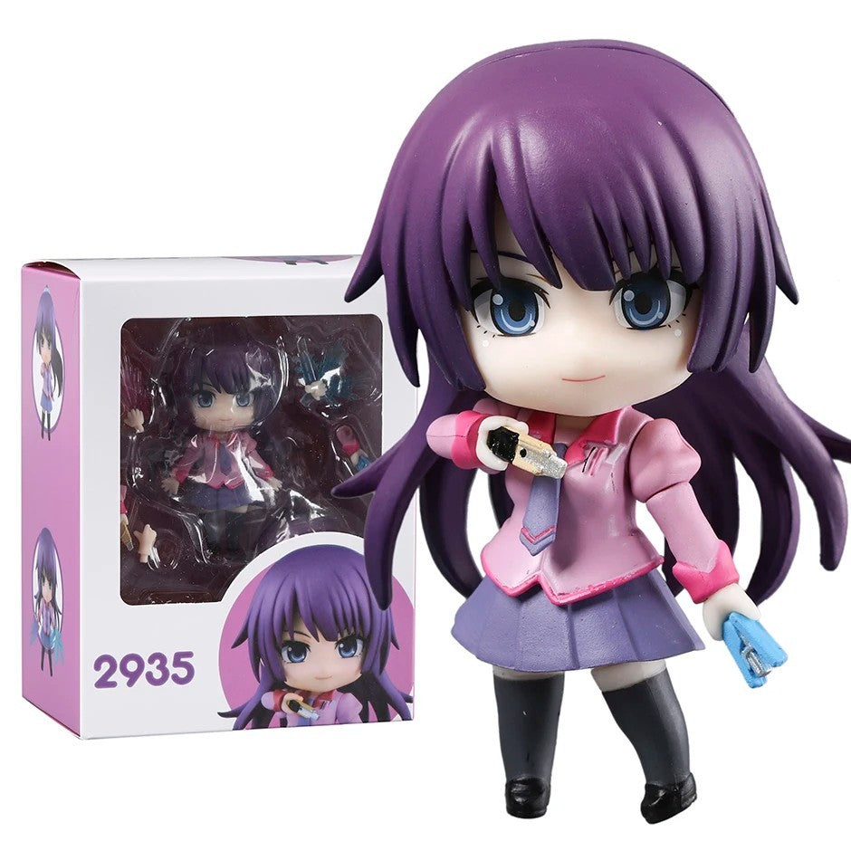 Bakemonogatari Hitagi Senjougahara Action Figure 10cm Anime Model Statue Boxed