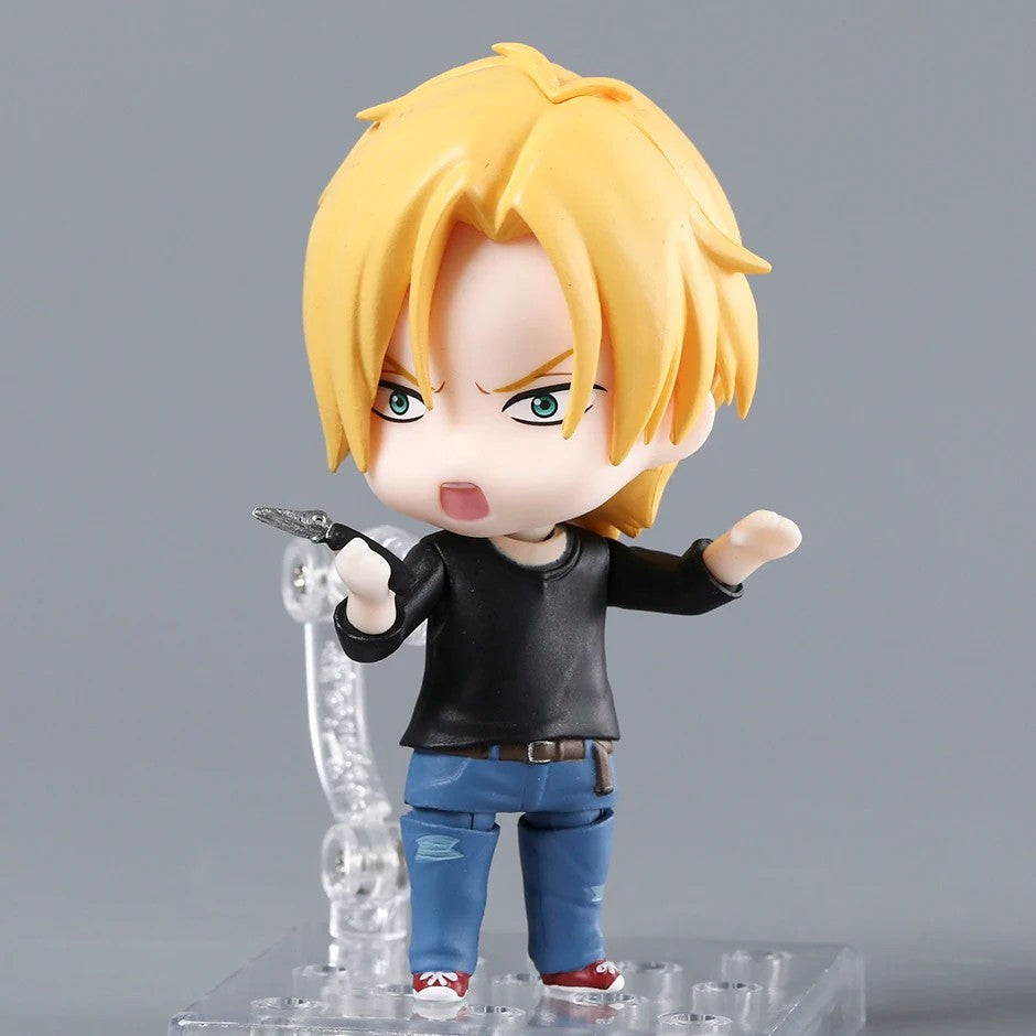 BANANA FISH Ash Lynx Action Figure 10cm Nendoroid Anime Model Boxed Statue