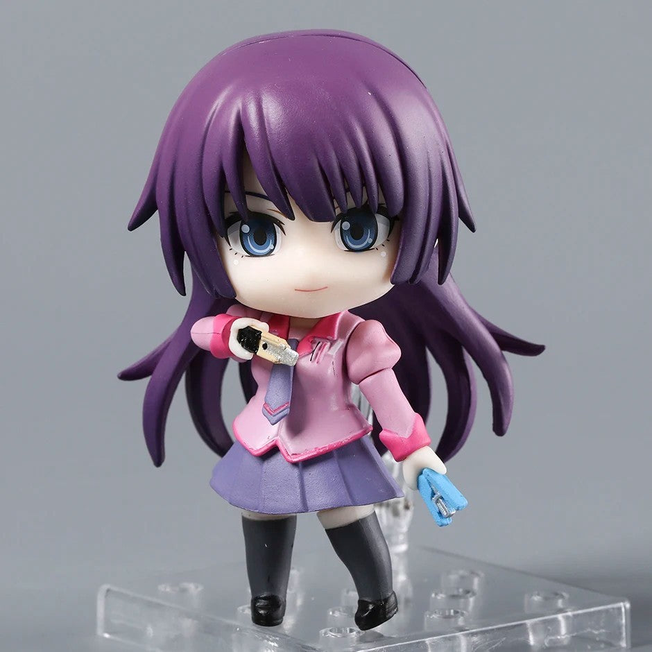 Bakemonogatari Hitagi Senjougahara Action Figure 10cm Anime Model Statue Boxed