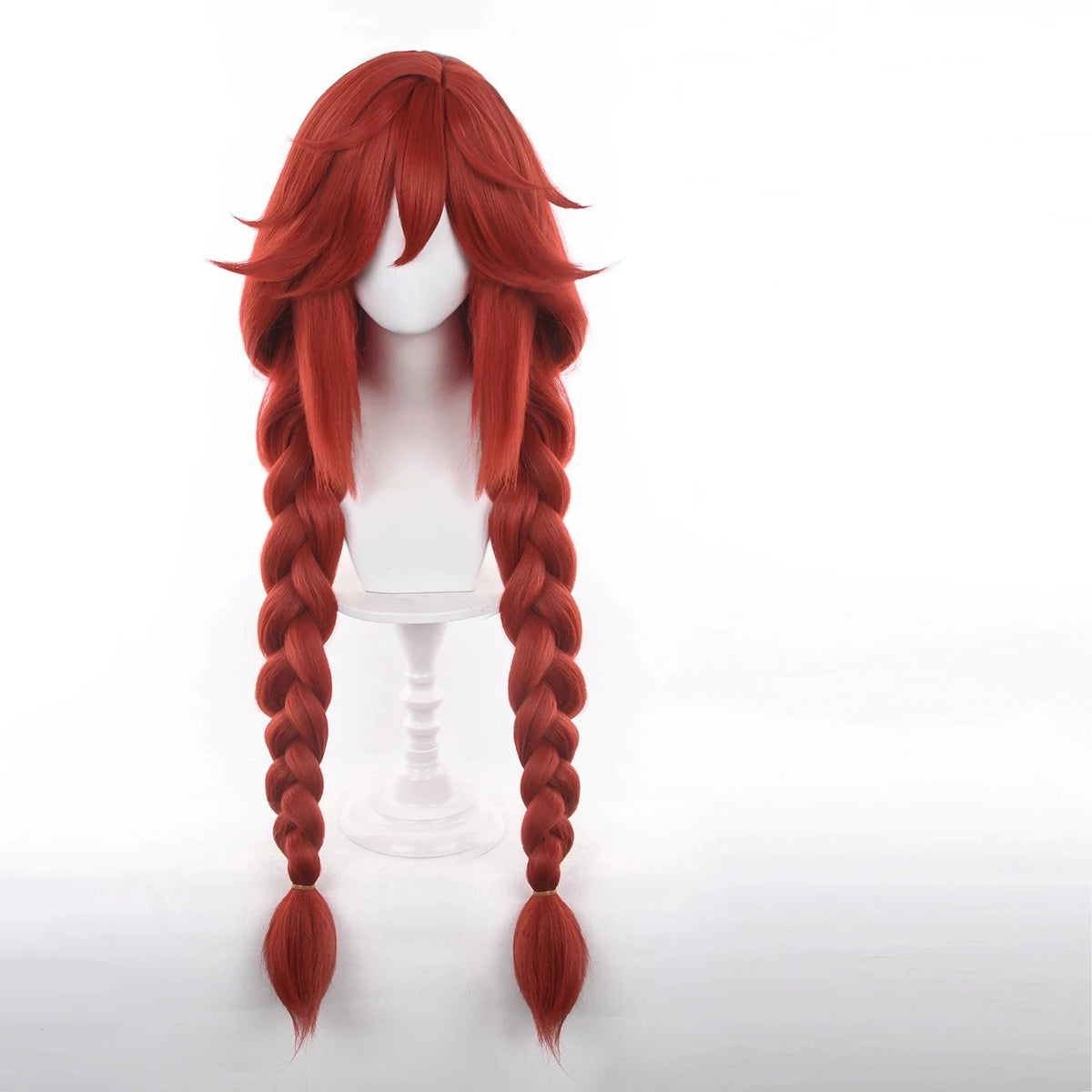 Gachiakuta Riyou Reaper Cosplay Wig Red Hair Anime Merch Pigtails Halloween