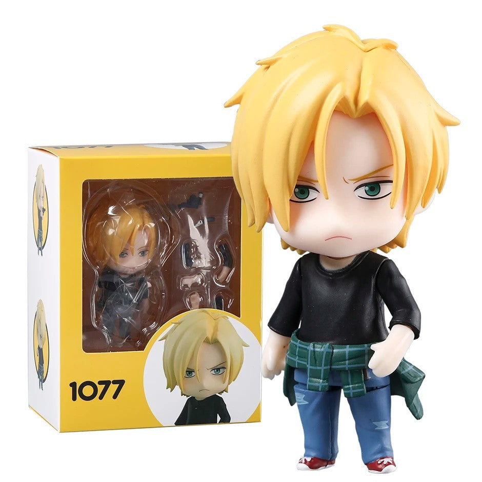 BANANA FISH Ash Lynx Action Figure 10cm Nendoroid Anime Model Boxed Statue