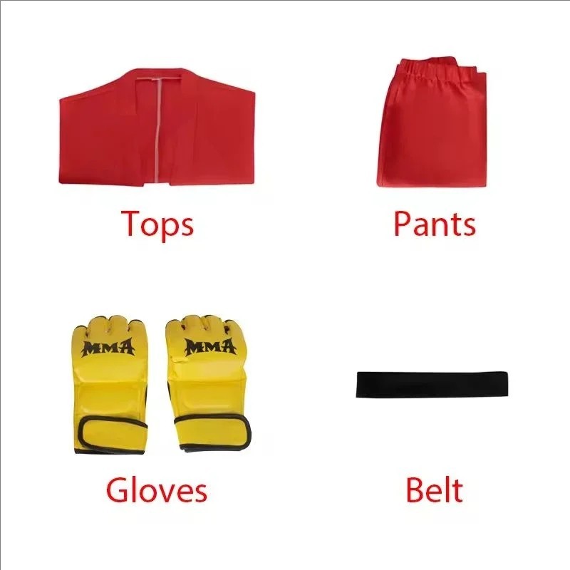 Street Fighter Ryu Ken Masters Cosplay Costume Full Set Karate Gi Halloween Fit