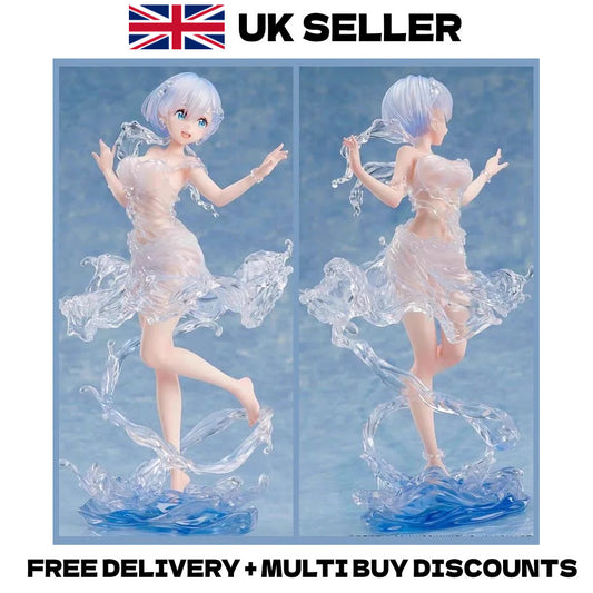 Re:Zero 24cm Rem Action Figure Cute Kawaii PVC Anime Statue Model 9.4"