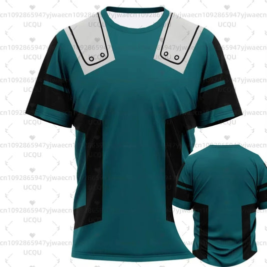 My Hero Academia Anime T-Shirt Deku Bakugo All Might U.A Merch Top Cosplay Merch