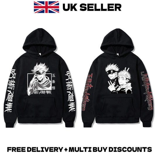 Jujutsu Kaisen Gojo Satoru Graphic Hoodie Anime Merch Harajuku Style Unisex