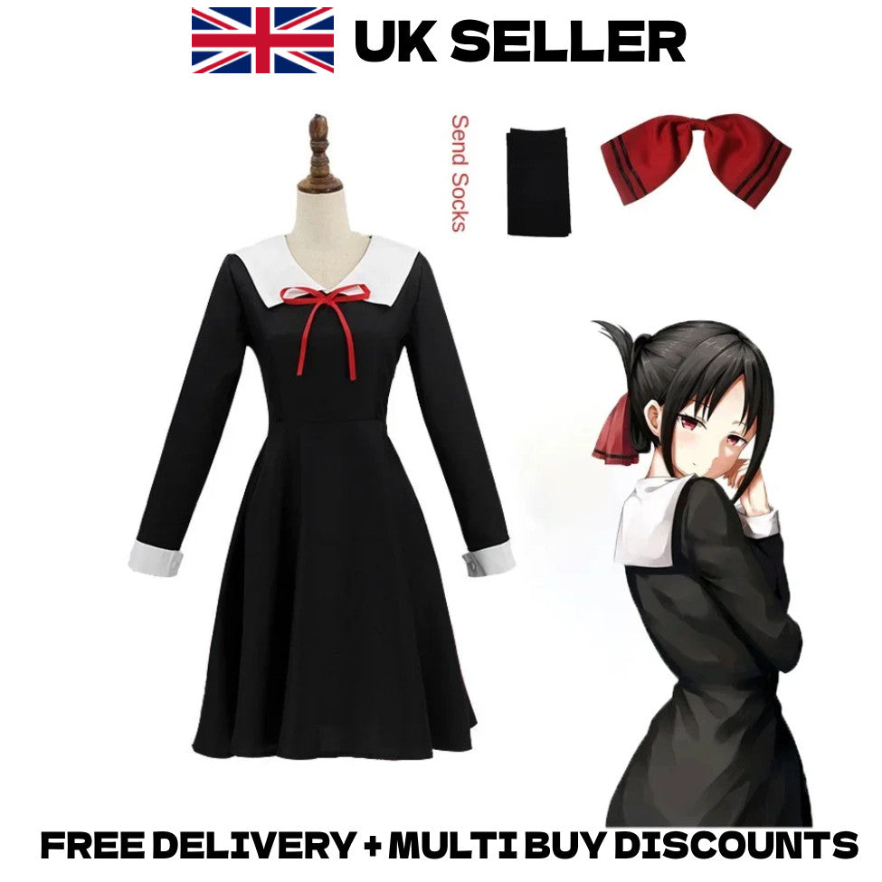 Kaguya-sama: Love Is War Kaguya Shinomiya Cosplay Full Set Wig Halloween Outfit