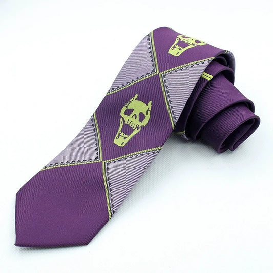 JoJos Bizarre Adventure Kira Yoshikage Tie Killer Queen Cosplay Unisex Necktie