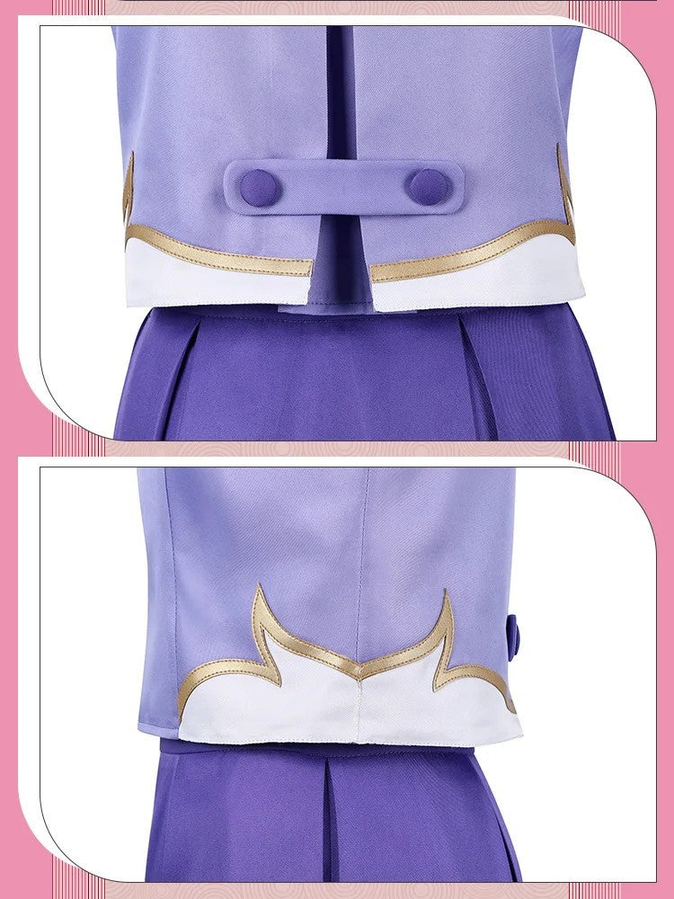 Future Diary Mirai Nikki Yuno Gasai Cosplay Costume Full Set Wig Halloween