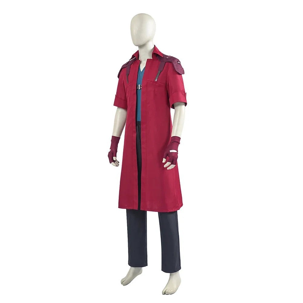 Devil May Cry Dante Cosplay Costume Red Coat Jacket Outfit DMC 5 Halloween Merch