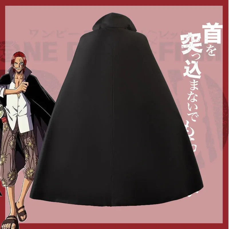 Shanks Redhead Cosplay Anime Costume Full Set Halloween Outfit Pirate Cloak