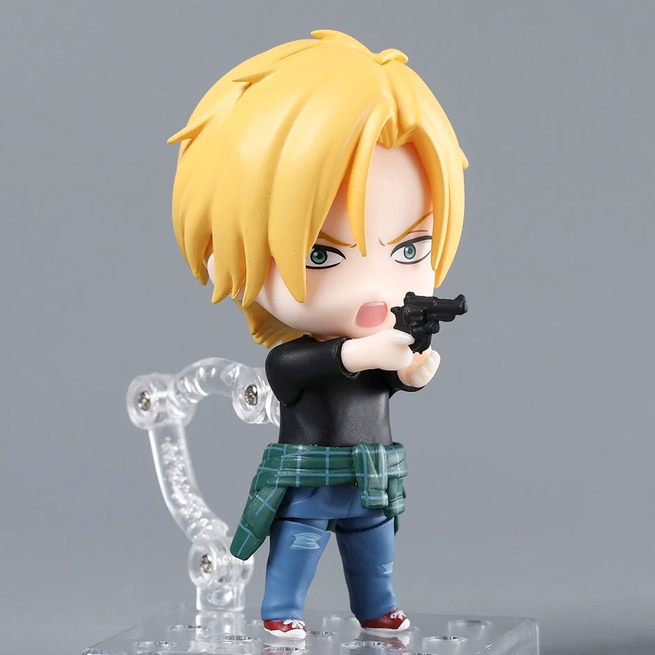 BANANA FISH Ash Lynx Action Figure 10cm Nendoroid Anime Model Boxed Statue