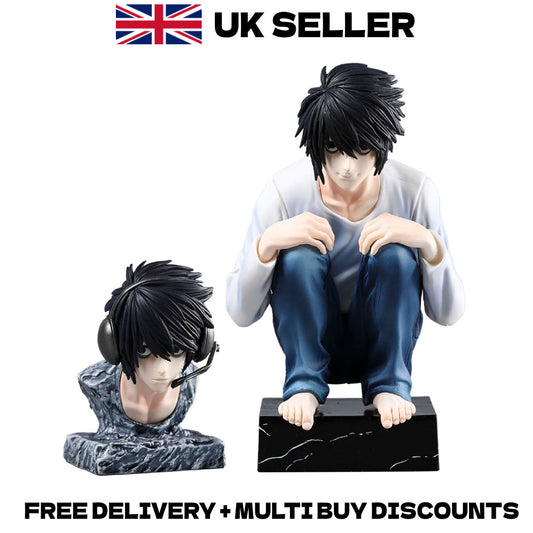 Death Note L Lawliet 15.5cm Action Figure Sitting PVC Anime Statue Model Toy