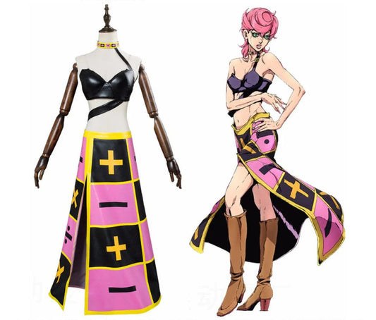 JoJo's Bizarre Adventure Trish Una Cosplay Costume Golden Wind Part 5 Full Set
