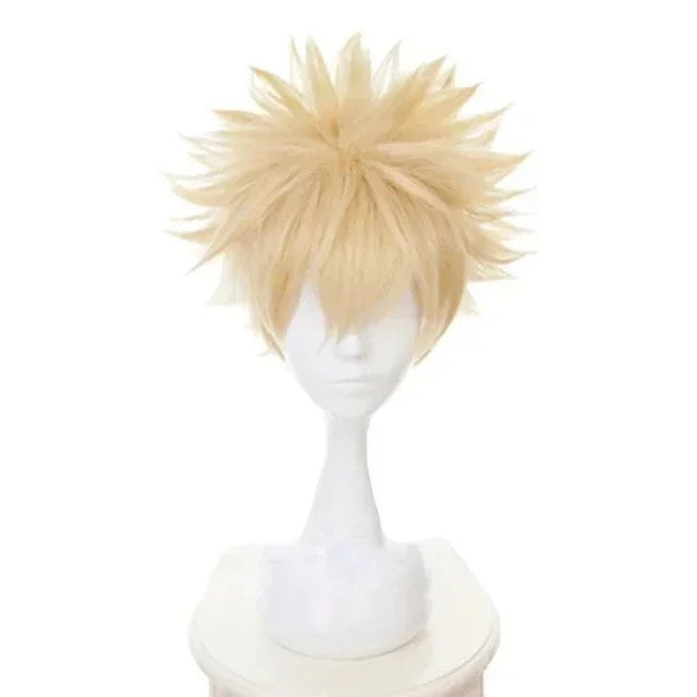 My Hero Academia Katsuki Bakugo Cosplay Wig Dynamight Halloween Hair Anime Merch