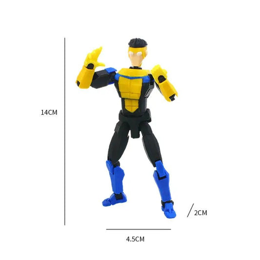 14CM 9L3D Invincible 3D Printed Action Figure Movable Joint PVC Statue Desk Toy