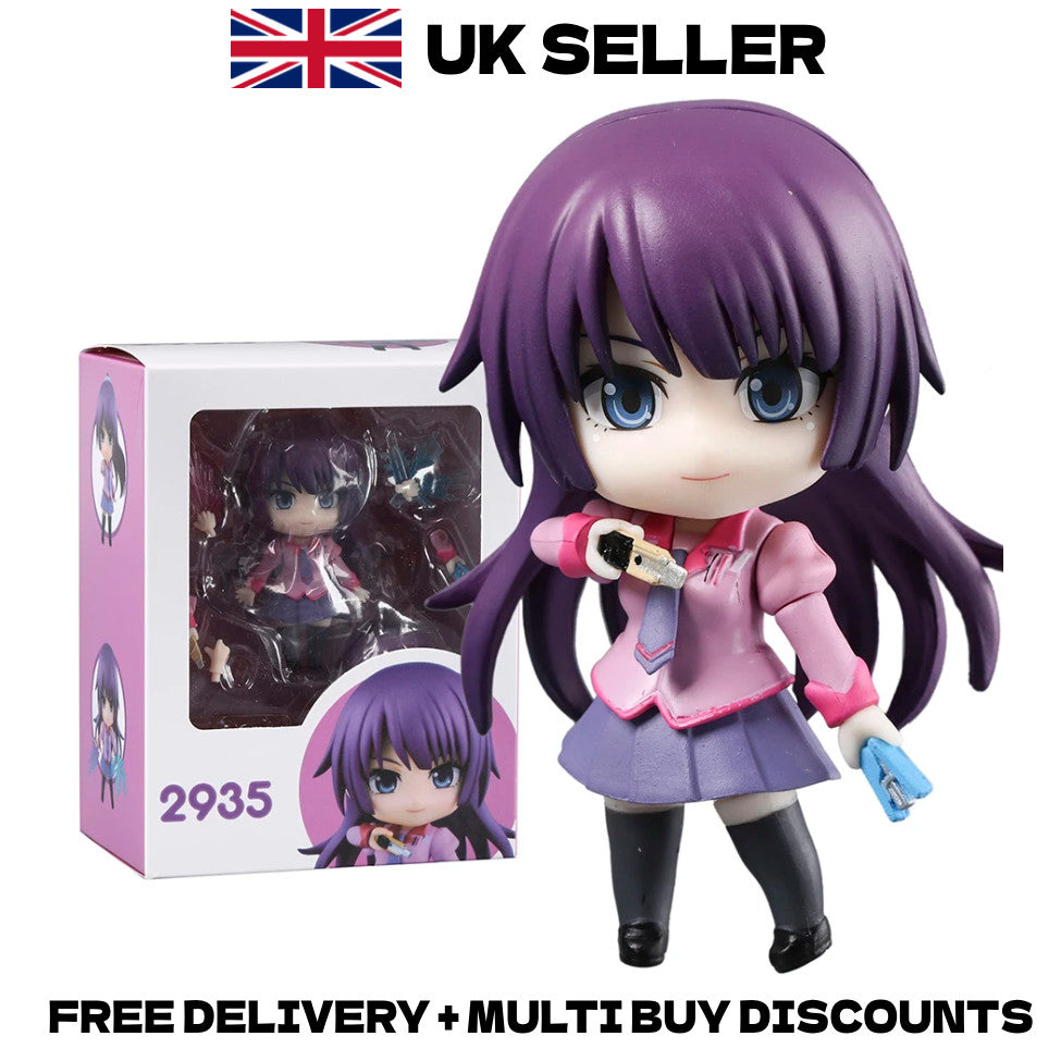 Bakemonogatari Hitagi Senjougahara Action Figure 10cm Anime Model Statue Boxed
