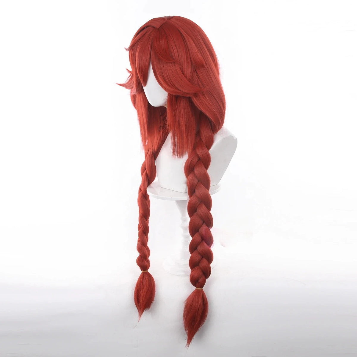 Gachiakuta Riyou Reaper Cosplay Wig Red Hair Anime Merch Pigtails Halloween