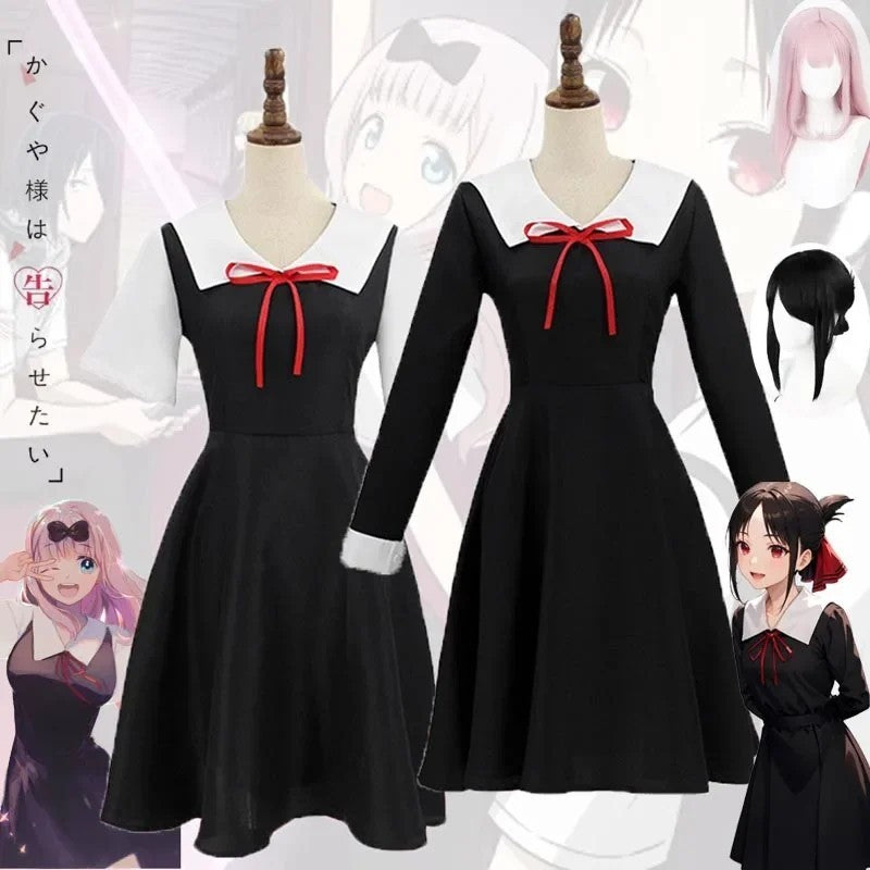 Kaguya-sama: Love Is War Chika Fujiwara Cosplay Full Set Wig Halloween Outfit
