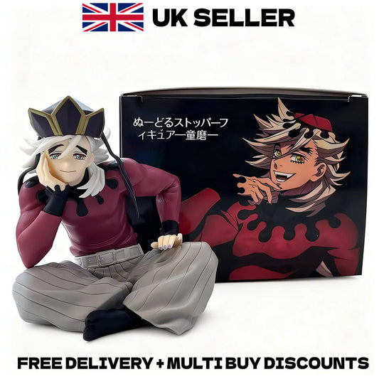 Demon Slayer 8.5cm Douma Action Figure Upper Moon 2 Sitting PVC Statue Anime Toy