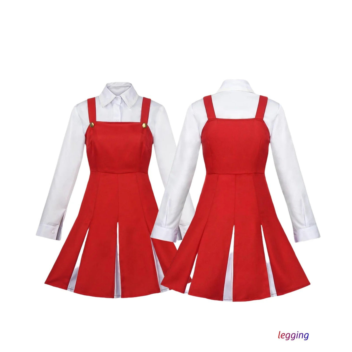 My Hero Academia Eri Cosplay Costume Wig Full Set Red Dress Anime Halloween